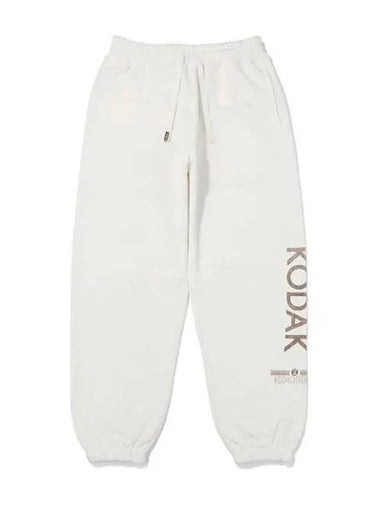 KODAK Cinekodak Semi Overfit Graphic Washing Jogger Pants IVORY - KODO - BALAAN 1