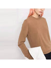 Back Stitch Cashmere Knit Top Almond - MAISON MARGIELA - BALAAN 5