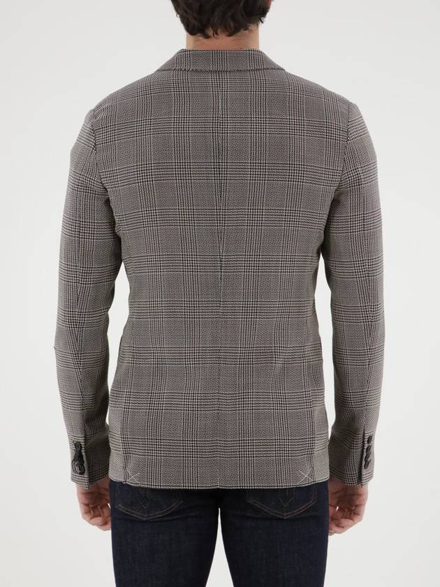 Double-Breasted Glen Plaid Jacket - TONELLO - BALAAN 4