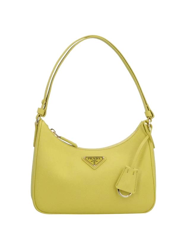 Re-Edition Saffiano Leather Mini Shoulder Bag Yellow - PRADA - BALAAN 1