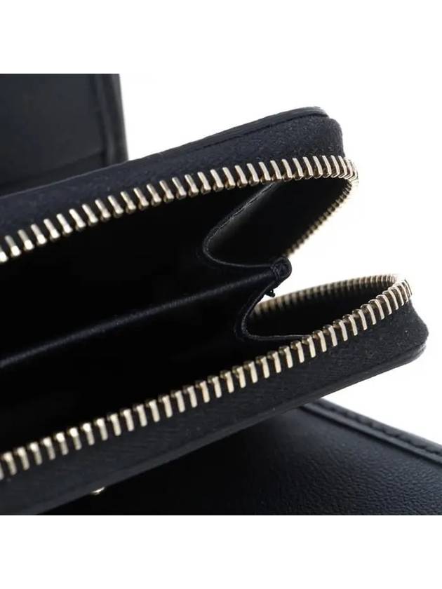 Rockstud Coin Ring Wallet Black - VALENTINO - BALAAN.