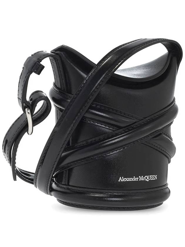 Curve Small Bucket Bag Black - ALEXANDER MCQUEEN - BALAAN 5