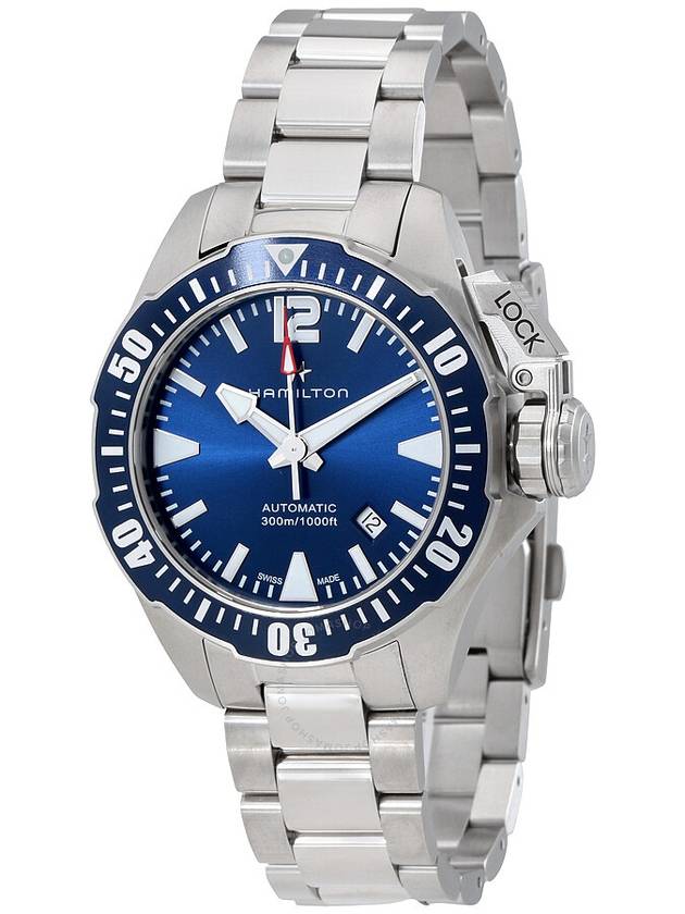 Khaki Fogman Auto 42MM Metal Watch Navy - HAMILTON - BALAAN 2