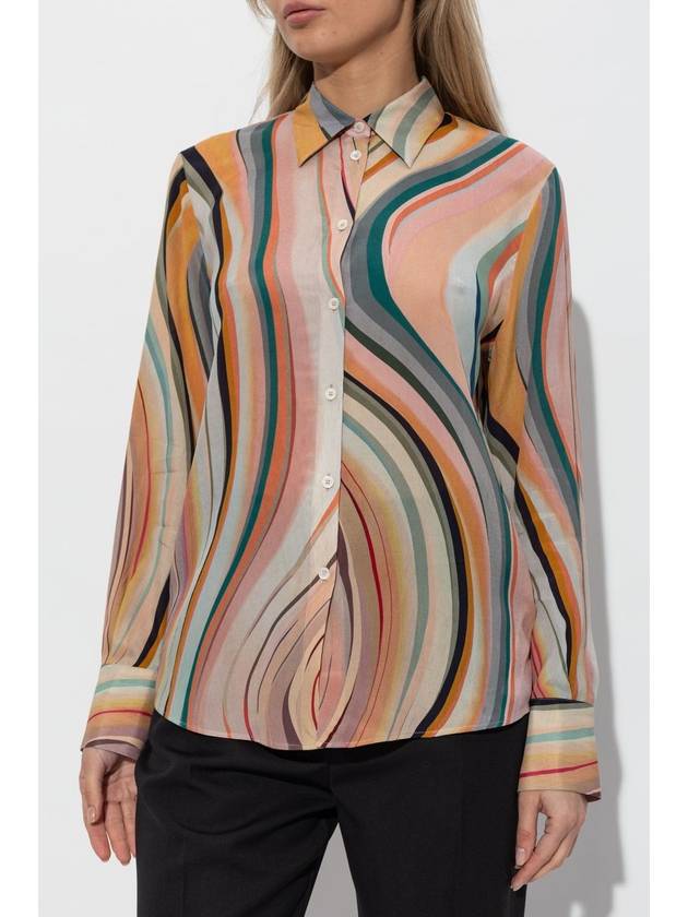 PS Paul Smith Shirt With Silk Finish, Women's, Multicolour - PAUL SMITH - BALAAN 3