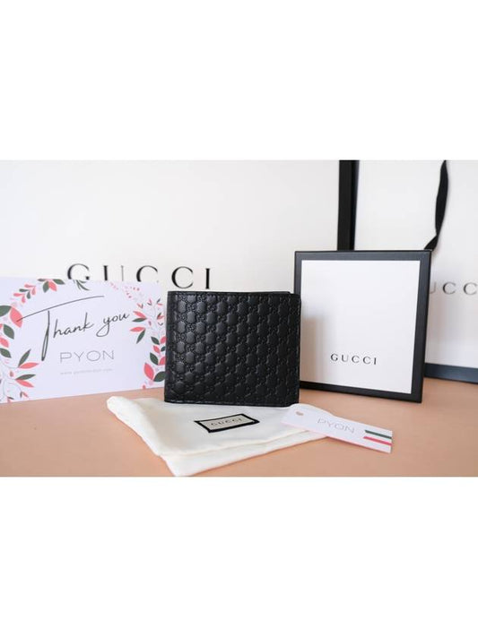 Micro GG Ssima Bifold Wallet Black - GUCCI - BALAAN 2