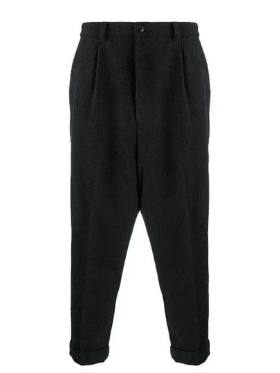 Cuffs Corduroy Straight Pants Black - AMI - BALAAN 2