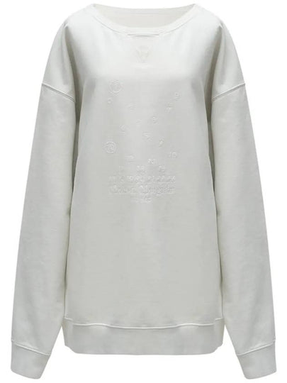 Numbering Logo Cotton Sweatshirt White - MAISON MARGIELA - BALAAN 2