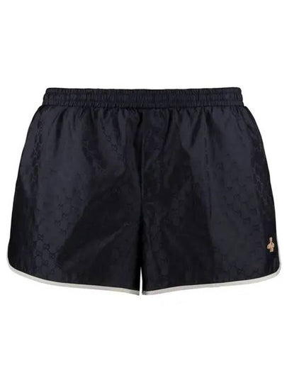 Monogram Nylon Swim Shorts Navy - GUCCI - BALAAN 2