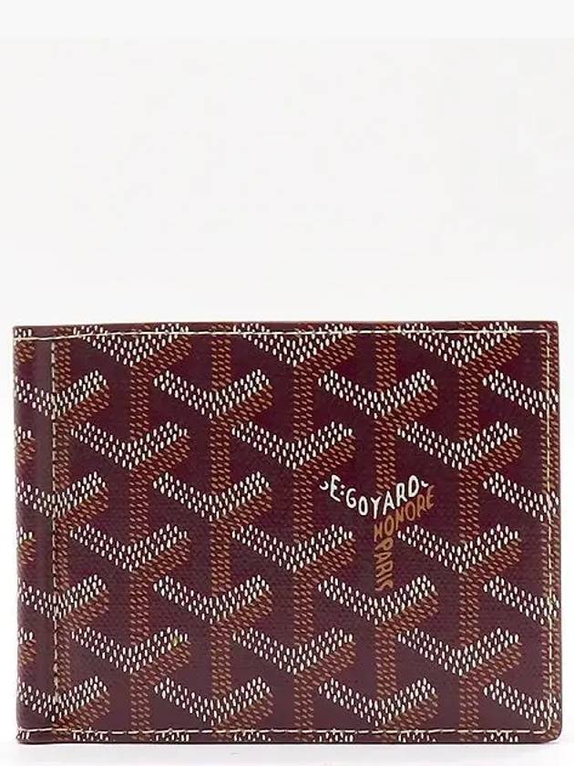 Burgundy Color PVC Logo Saint Thomas Money Clip Men s Bicycle Wallet - GOYARD - BALAAN 2