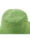 Intrecciato Jacquard Bucket Hat Acid Green - BOTTEGA VENETA - BALAAN 9