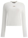 Le Gros Grain Manches Long Sleeve T-Shirt White - JACQUEMUS - BALAAN 2