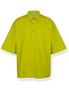 Oversized pin tuck collar t-shirtyellow green - NUAKLE - BALAAN 2