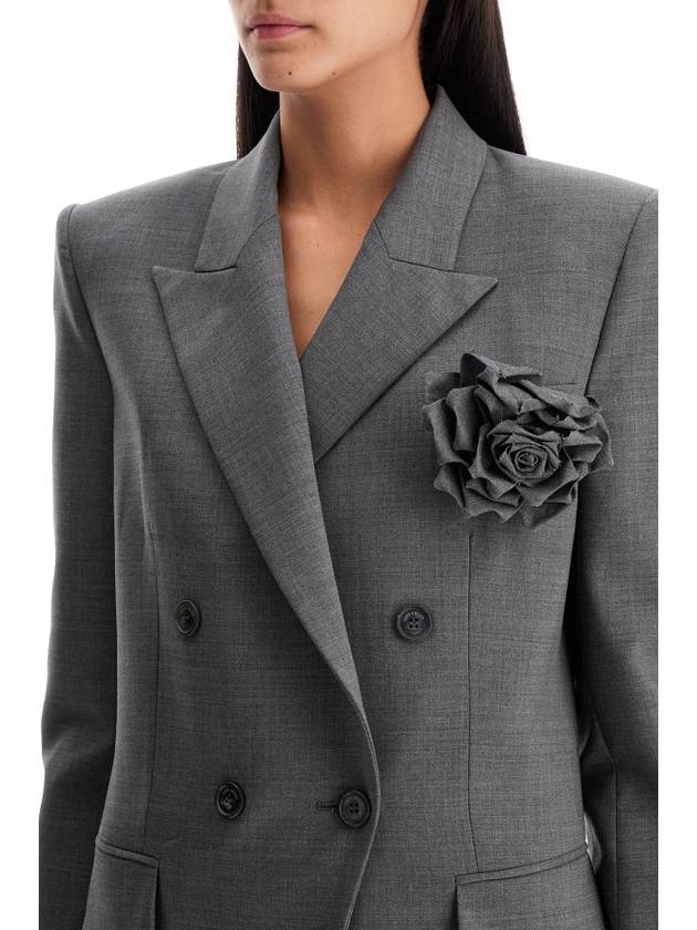 double-breasted wool stretch blazer - GIUSEPPE DI MORABITO - BALAAN 4