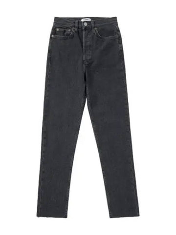 Ultra high rise skinny denim pants stone noir jeans - RE/DONE - BALAAN 1