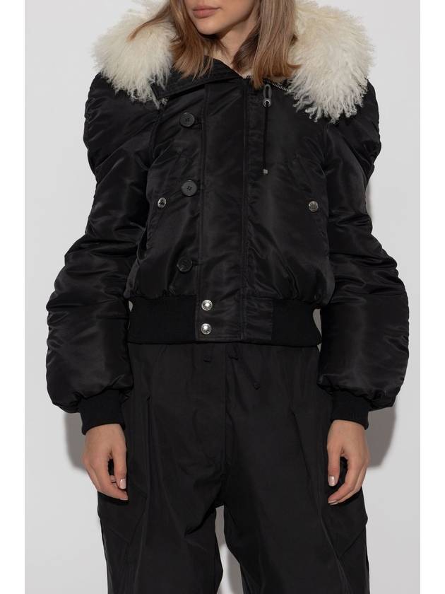 Alexander McQueen Jacket Type Bomber, Women's, Black - ALEXANDER MCQUEEN - BALAAN 3