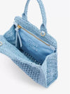 Raffia Crochet Handbag Shoulder Bag Blue - MIU MIU - BALAAN 5