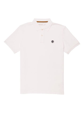 Men's Millers River Pique Polo Shirt White - TIMBERLAND - BALAAN 1