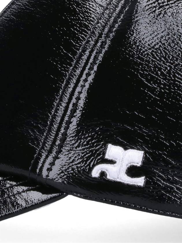 Signature Reedition Vinyl Ball Cap Black - COURREGES - BALAAN 4