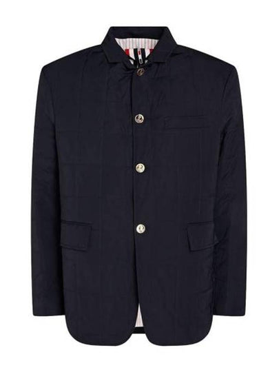 Center Back Striped Down Padded Jacket Navy - THOM BROWNE - BALAAN 2