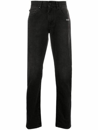 Lettering Slim Jeans Black - OFF WHITE - BALAAN 1