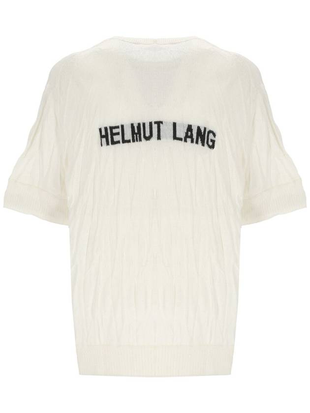 Crushed Knit Top Ivory - HELMUT LANG - BALAAN 3