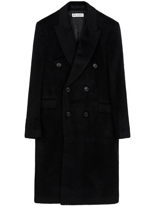 Men's Harry Wool Whale Coat Black - OUR LEGACY - BALAAN.