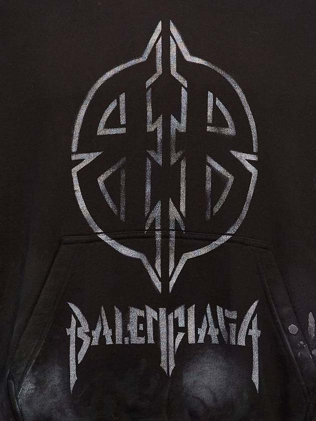 Balenciaga 'Metal Bb Stencil' Hoodie - BALENCIAGA - BALAAN 5