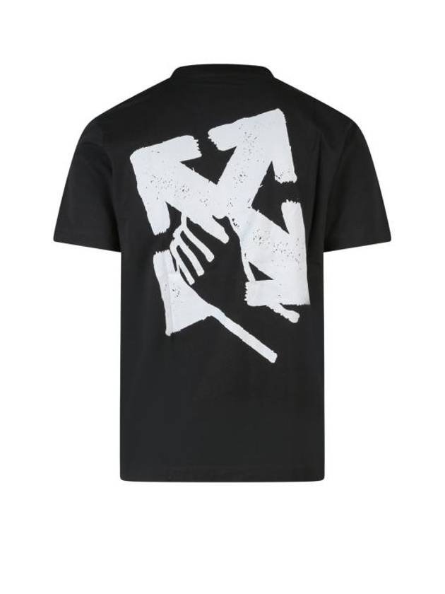 Hand Arrow Short Sleeve T-Shirt Black - OFF WHITE - BALAAN 3