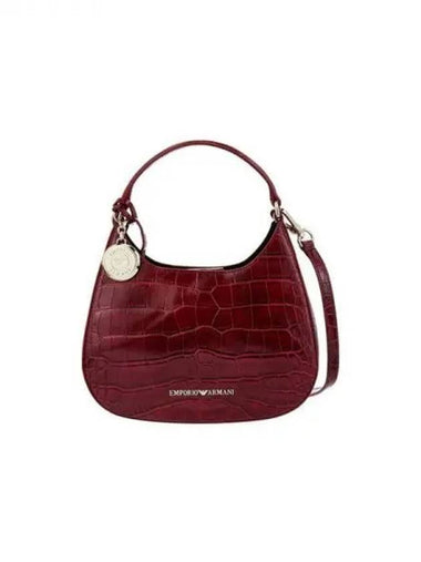 Women s Crocodile Pattern Small Hobo Bag Red 271434 - EMPORIO ARMANI - BALAAN 1