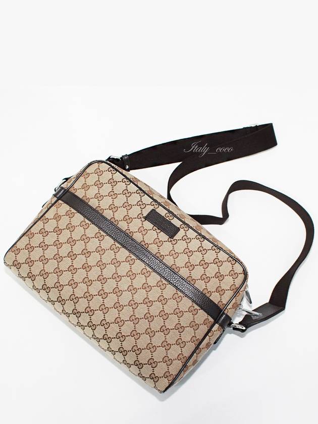 GG Monogram Canvas Messenger Bag Beige - GUCCI - BALAAN 5