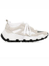 Knit Suede Low Top Sneakers White - BRUNELLO CUCINELLI - BALAAN 2