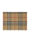 Check Wool Silk Scarf Beige - BURBERRY - BALAAN 5