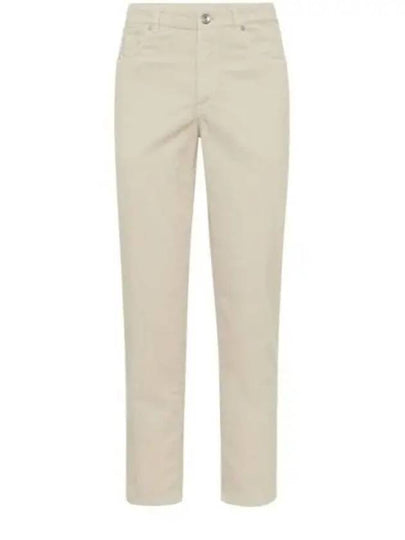 Corduroy Straight Pants Beige - BRUNELLO CUCINELLI - BALAAN 2