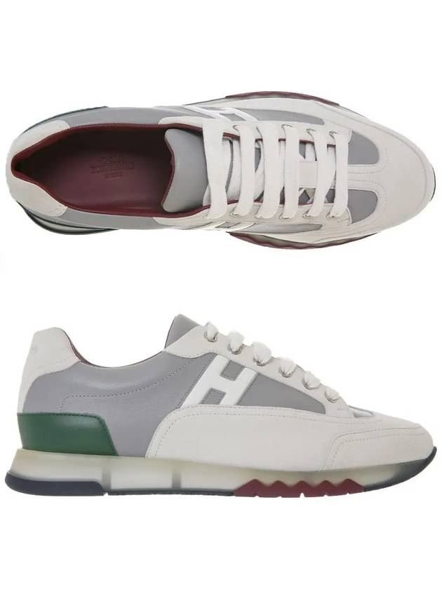 Trail Low-Top Sneakers Grey - HERMES - BALAAN 3