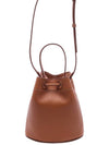 TB Mini Leather Bucket Bag Warm Russet Brown - BURBERRY - BALAAN 5