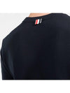 Classic Pique Rib Side Insert 4-Bar Short Sleeve T-Shirt Navy - THOM BROWNE - BALAAN 6