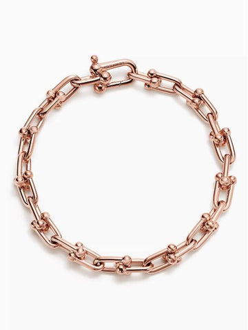 Tiffany Hardware Small Link Bracelet Rose Gold - TIFFANY & CO. - BALAAN 1