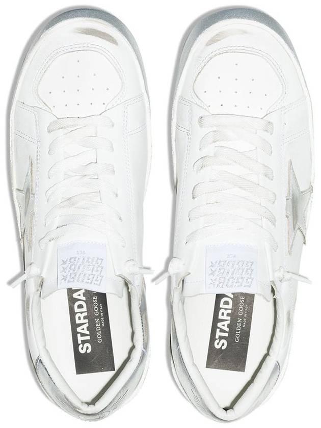 Stardan Silver Tab Low Top Sneakers White - GOLDEN GOOSE - BALAAN 6