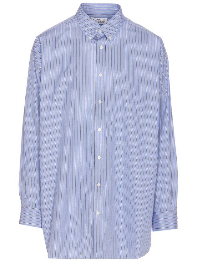 Oxford Long Sleeve Shirt Blue - MAISON MARGIELA - BALAAN 2