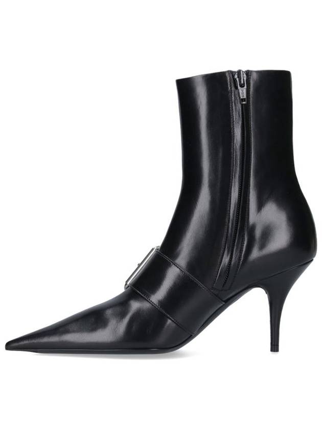 Knife Buckle Middle Boots Black - BALENCIAGA - BALAAN 4