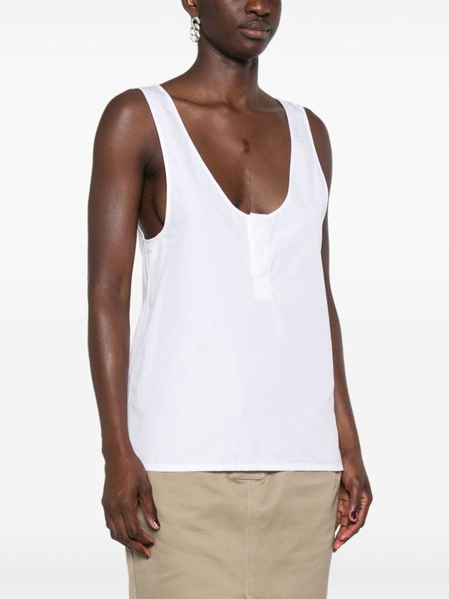 Semi See-through Henry Tank Top 790074Y227W - SAINT LAURENT - BALAAN 3