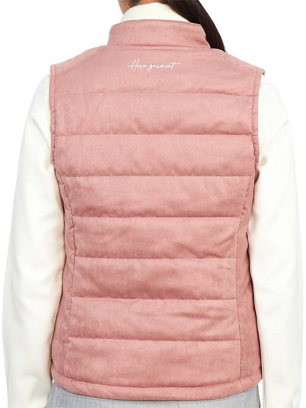 Women's Post Swedish Padded Vest Pink - HORN GARMENT - BALAAN 6