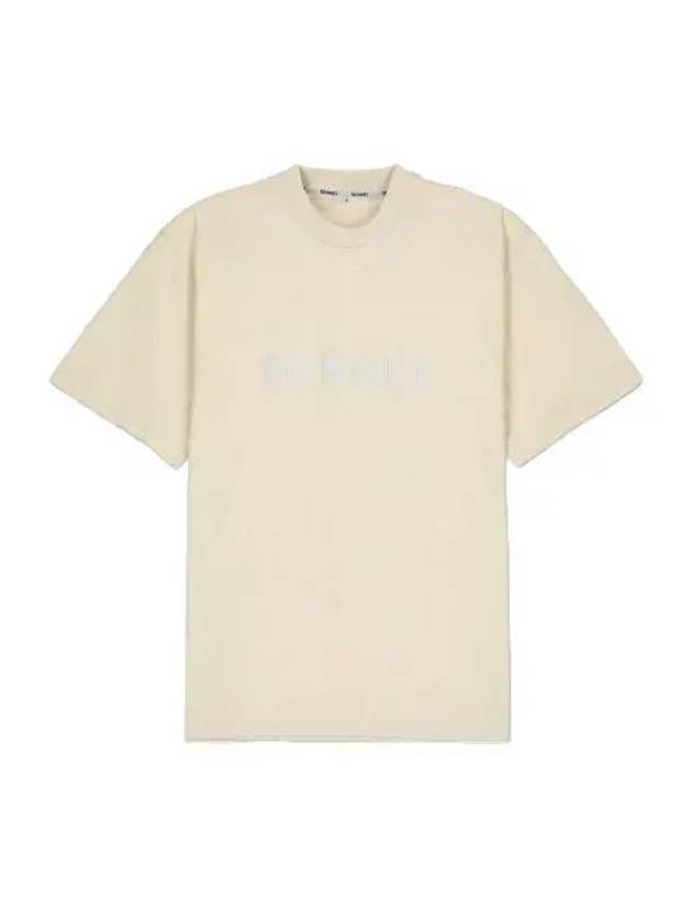 Classic Logo Print Short Sleeve T Shirt Light Beige Tee - SUNNEI - BALAAN 1