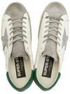 Superstar Green Heel Tab Leather Sneakers White - GOLDEN GOOSE - BALAAN 3