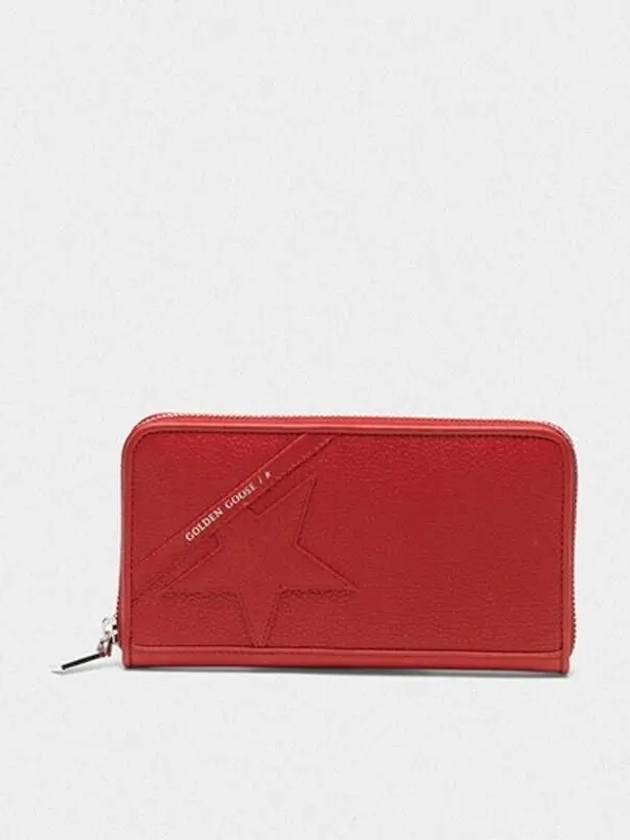 KOREA Women s Star Large Zipper Wallet G36WA882 A2 Red - GOLDEN GOOSE - BALAAN 1