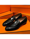 Paris Loafers Goatskin Palladium Noir - HERMES - BALAAN 2