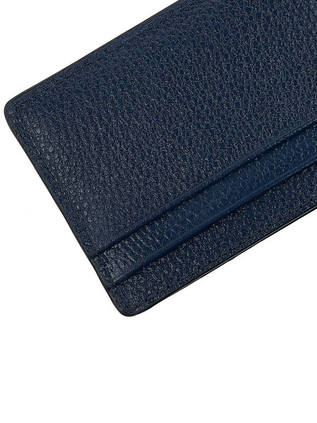 Pebble Leather Card Wallet Navy - MICHAEL KORS - BALAAN 8