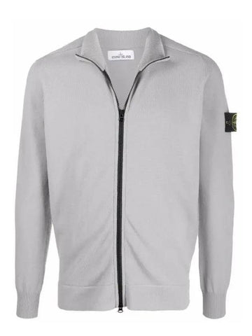 Waffen Patch Cardigan Grey - STONE ISLAND - BALAAN 1