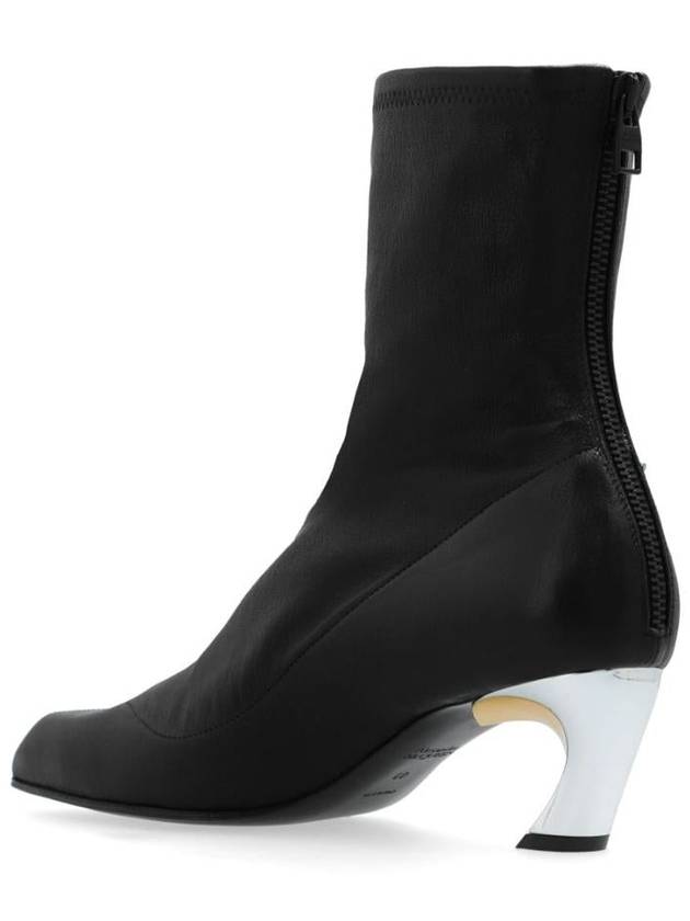 Alexander McQueen Armadillo Ankle Boots In Lamb Leather - ALEXANDER MCQUEEN - BALAAN 5