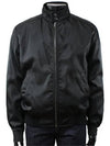 Nylon Zip Up Jacket Black - PRADA - BALAAN 2